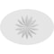 Ekena Millwork Standard Dalton Flower Rosette With Square Edge, 4"W x 2 3/4"H x 3/4"P ROSP040X028X075DAL09 - alternate 4